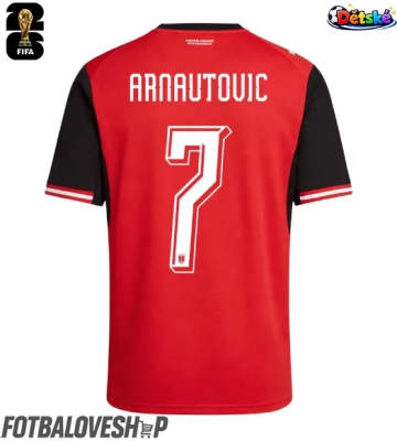 Rakousko Marko Arnautovic #7 Dětské Domácí Dres MS 2026 Krátký Rukáv (+ trenýrky)